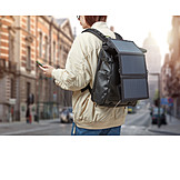   Backpack, Recharge, Solar Panel, Smart Phone