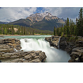   Wasserfall, Athabasca Falls, Jasper-nationalpark