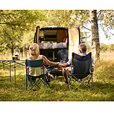   Love, Camping, Older Couple