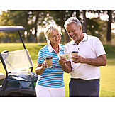   Golf, Golfer, Older Couple