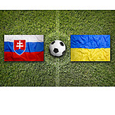   Soccer, European Championship, Slovakia, Ukraine