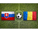   Soccer, European Championship, Slovakia, Romania