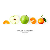   Apple, Clementine, Apple