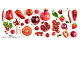   Rot, Red, Fruit & Vegetables, Obst & Gemüse