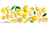   Gelb, Yellow, Fruit & Vegetables, Obst & Gemüse