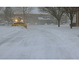   Winter, Street, Snowing, Shovel Snow